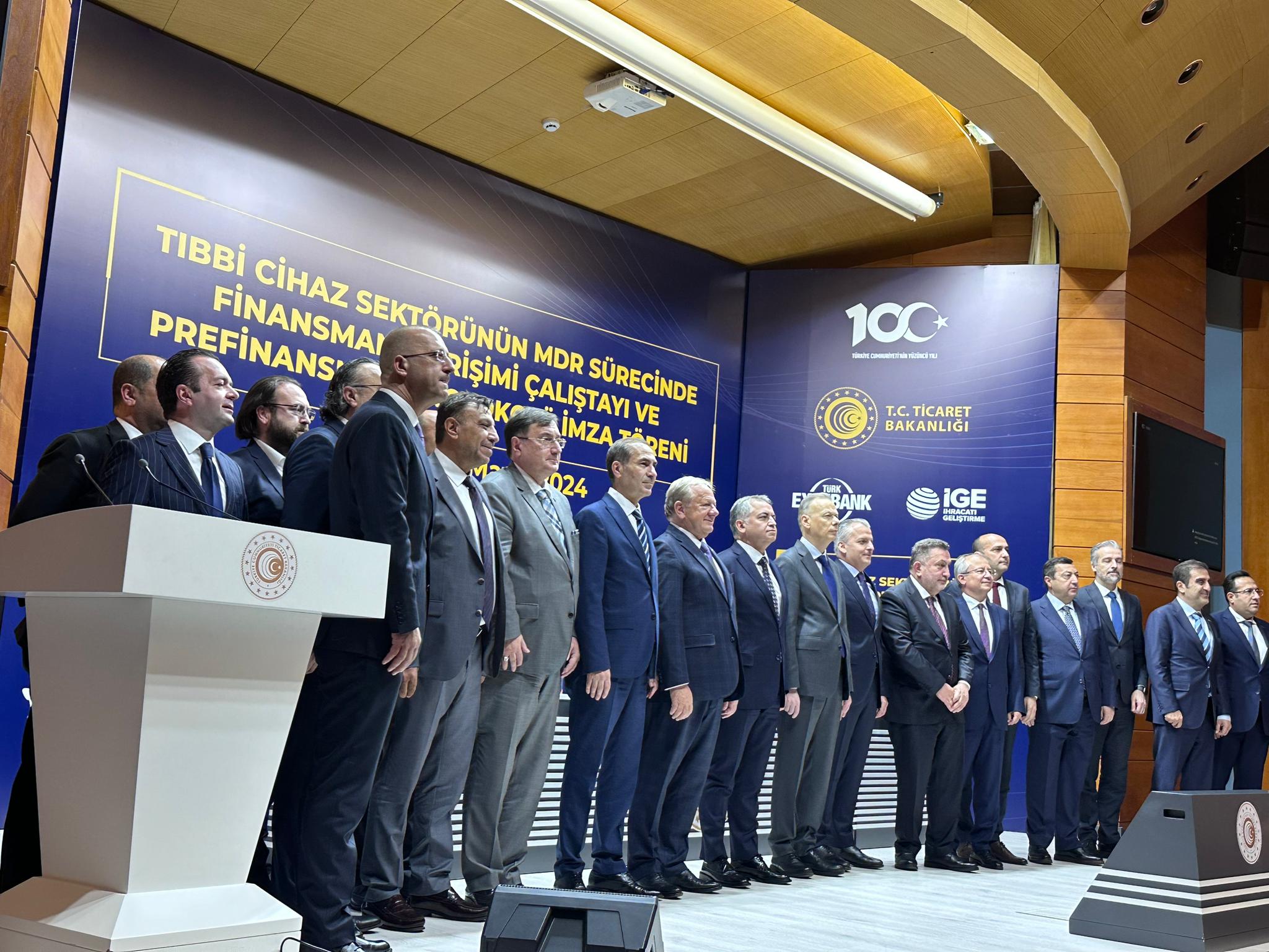 Tıbbi Cihaz Sektörünün MDR Sürecinde Finansmana Erişimi Çalıştayı ve Prefinansman Protokolü İmza Töreni’ne Katıldık 