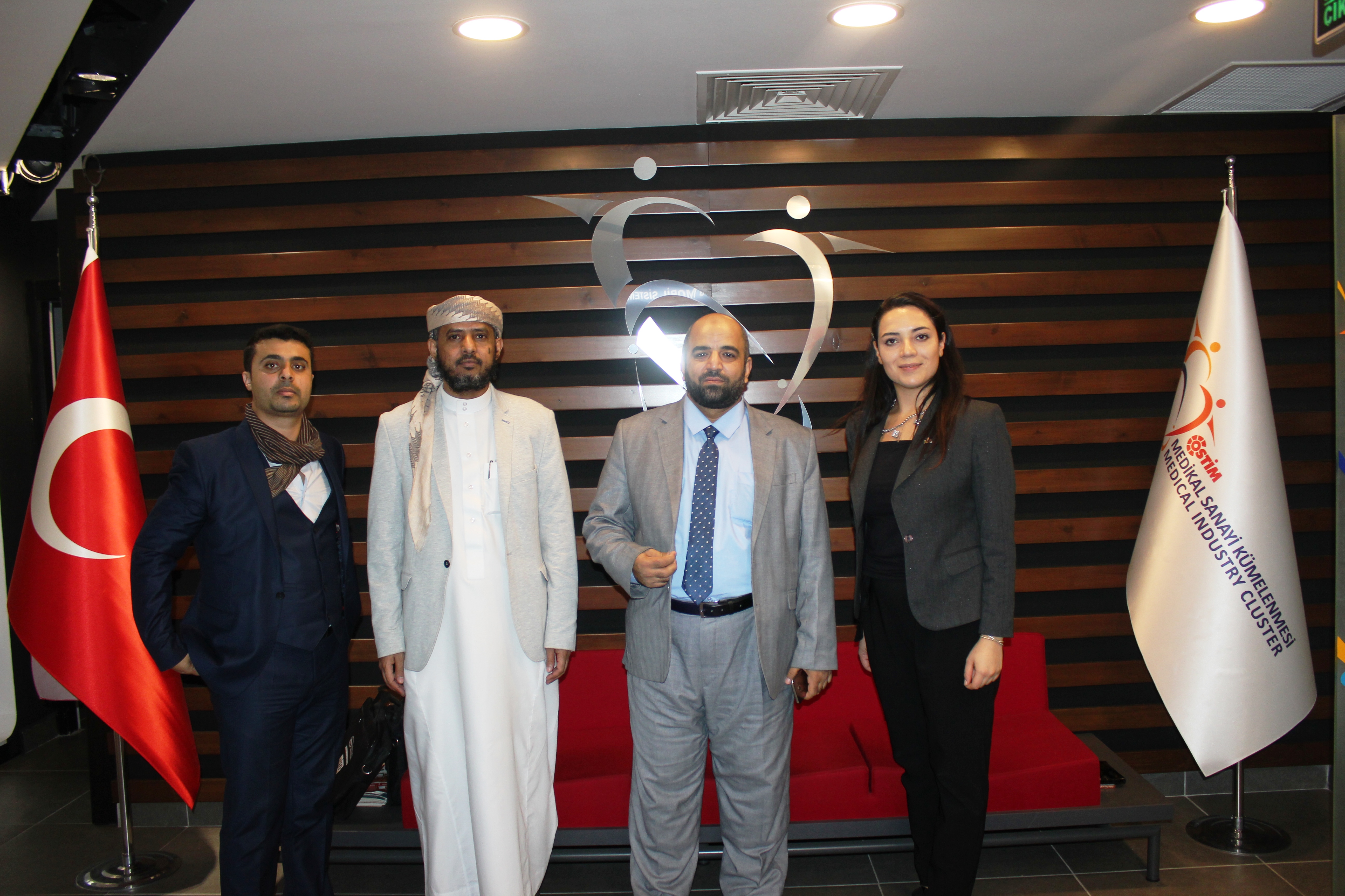 Veysel  Karani Türk-Yemen Vakfı Ostim Medikal Sanayi Kümelenmesi Ortak Showroom'unu ziyaret etti