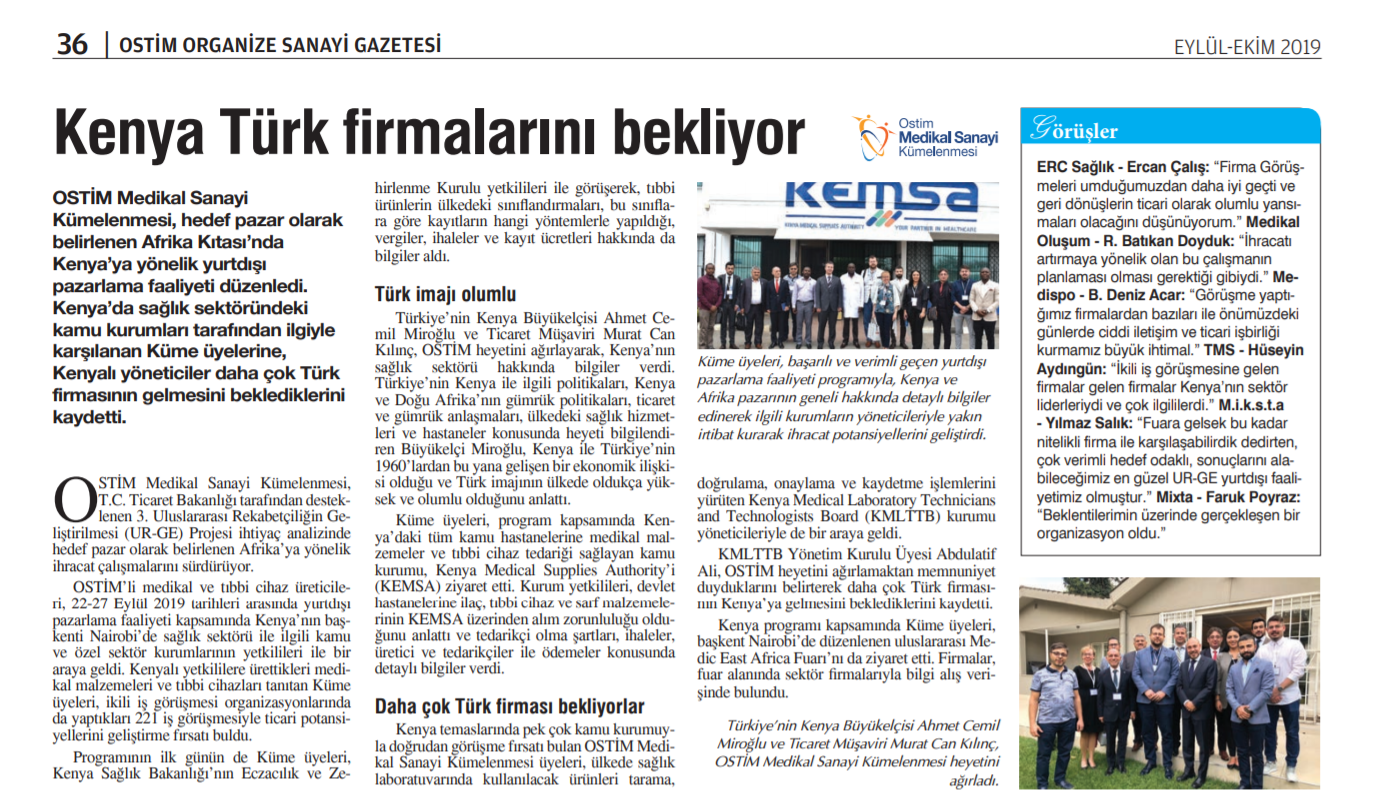 Basın'dan - Ostim Gazetesi 