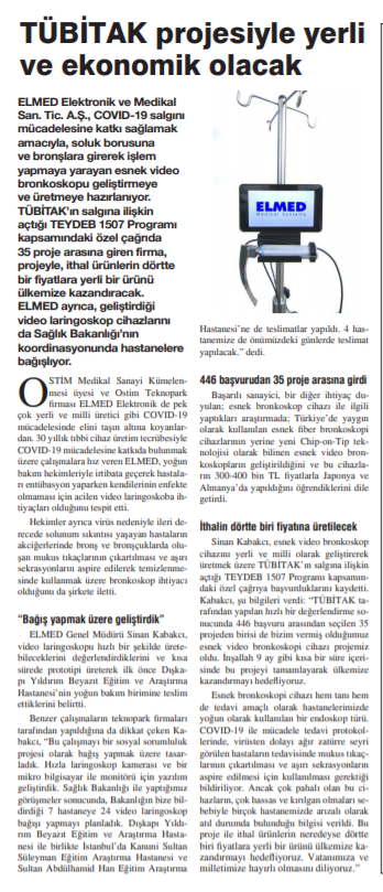 Basın'dan - Ostim Gazetesi 