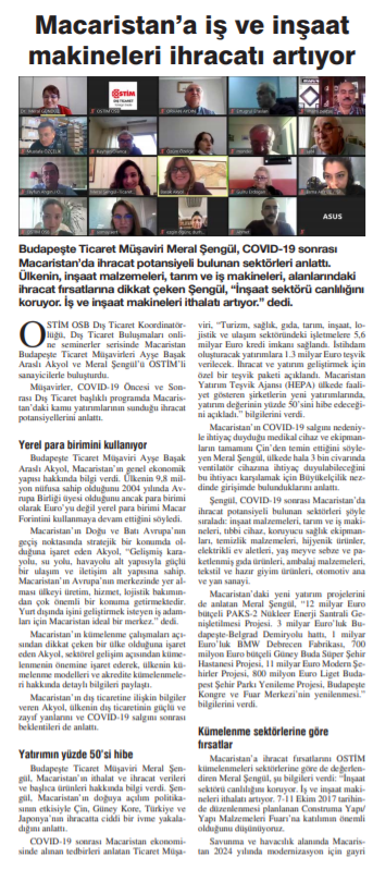 Basın'dan - Ostim Gazetesi 