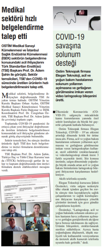 Basın'dan - Ostim Gazetesi 
