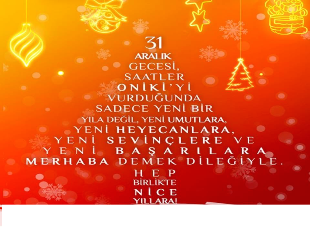 YENİ YIL MESAJI